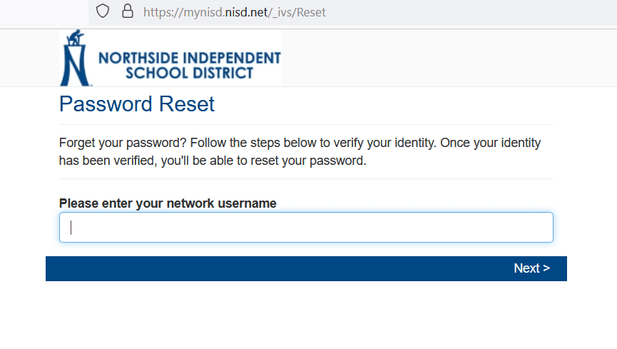 Password Reset NISD
